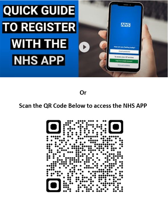 Click here for a guide on how to Register for the NHS App....